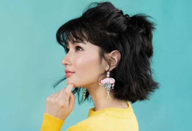 Choppy Half Ponytail