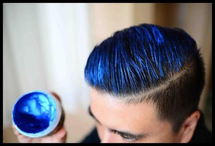 warna rambut Biru pria
