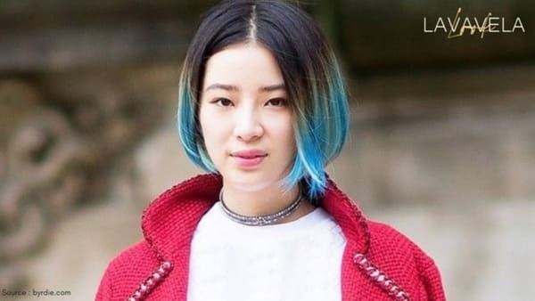 color ombre cut Model Rambut Pendek Wanita Korea