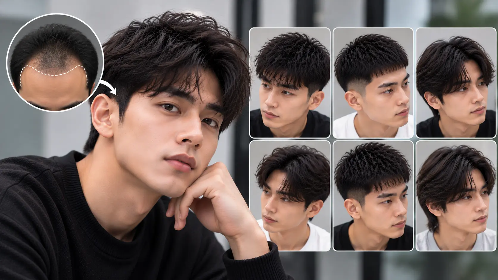 Model Rambut Pria Untuk Menyamarkan Garis Rambut