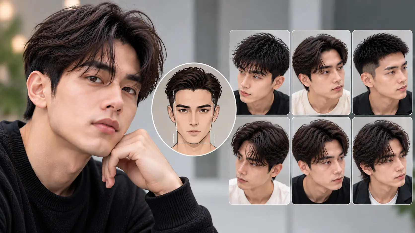 Model Rambut Pria Untuk Wajah Persegi Panjang