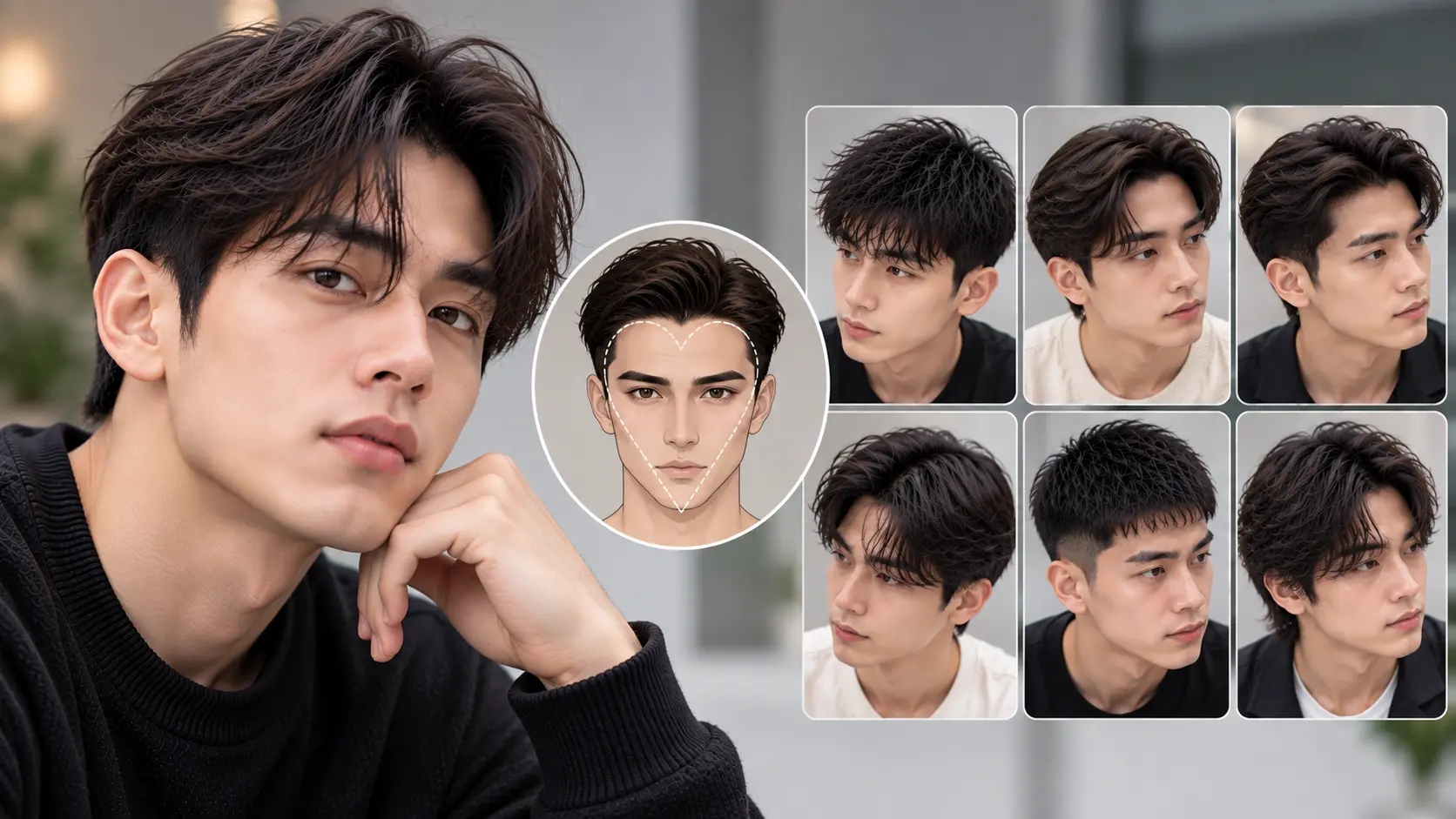 Model Rambut Pria Yang Cocok Untuk Wajah Hati
