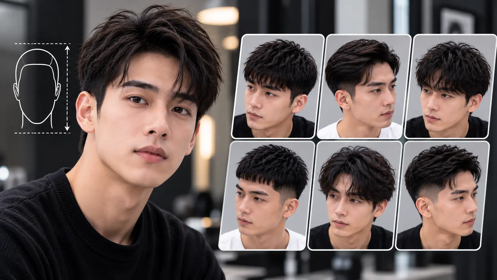 Model Rambut Untuk Kepala Lonjong Pria